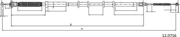 Cabor 12.0716 - Kabel, dayanacaq əyləci furqanavto.az