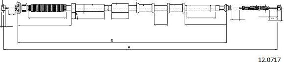 Cabor 12.0717 - Kabel, dayanacaq əyləci furqanavto.az