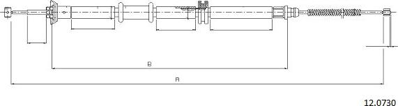 Cabor 12.0730 - Kabel, dayanacaq əyləci furqanavto.az