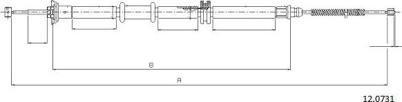 Cabor 12.0731 - Kabel, dayanacaq əyləci furqanavto.az