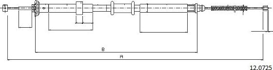 Cabor 12.0725 - Kabel, dayanacaq əyləci furqanavto.az