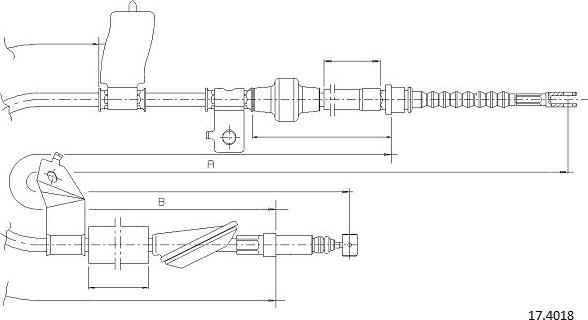 Cabor 17.4018 - Kabel, dayanacaq əyləci furqanavto.az