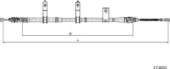 Cabor 17.6031 - Kabel, dayanacaq əyləci furqanavto.az