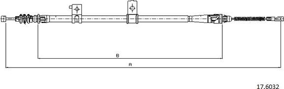 Cabor 17.6032 - Kabel, dayanacaq əyləci furqanavto.az