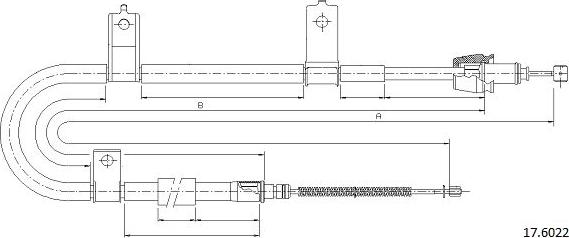 Cabor 17.6022 - Kabel, dayanacaq əyləci furqanavto.az