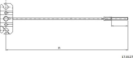 Cabor 17.0127 - Kabel, dayanacaq əyləci furqanavto.az