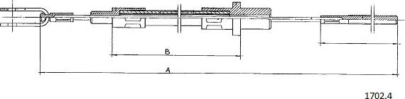 Cabor 1702.4 - Debriyaj kabeli furqanavto.az