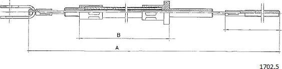 Cabor 1702.5 - Debriyaj kabeli furqanavto.az