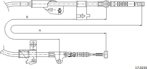 Cabor 17.0235 - Kabel, dayanacaq əyləci furqanavto.az