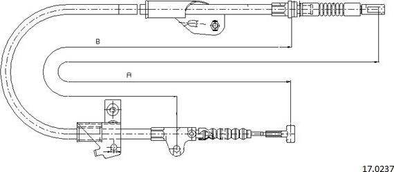 Cabor 17.0237 - Kabel, dayanacaq əyləci furqanavto.az