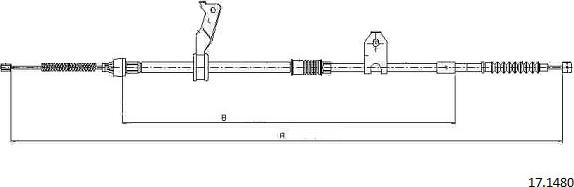 Cabor 17.1480 - Kabel, dayanacaq əyləci furqanavto.az