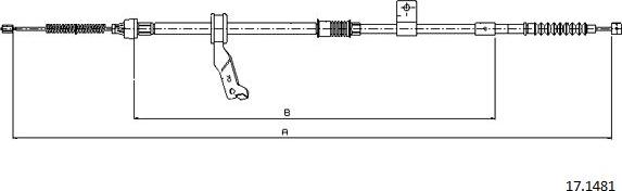 Cabor 17.1481 - Kabel, dayanacaq əyləci furqanavto.az