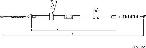 Cabor 17.1482 - Kabel, dayanacaq əyləci furqanavto.az