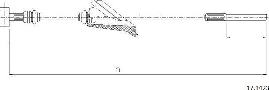 Cabor 17.1423 - Kabel, dayanacaq əyləci furqanavto.az