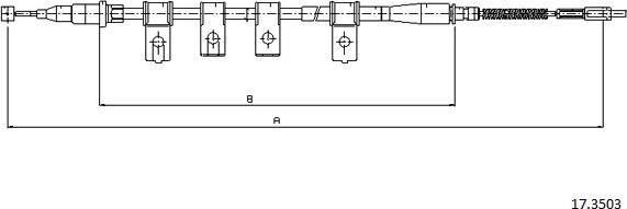 Cabor 17.3503 - Kabel, dayanacaq əyləci furqanavto.az