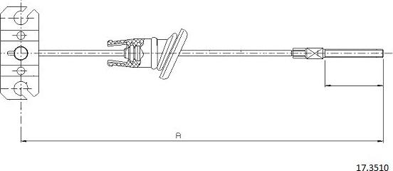 Cabor 17.3510 - Kabel, dayanacaq əyləci furqanavto.az
