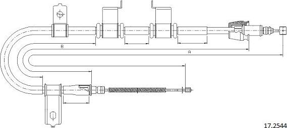Cabor 17.2544 - Kabel, dayanacaq əyləci furqanavto.az