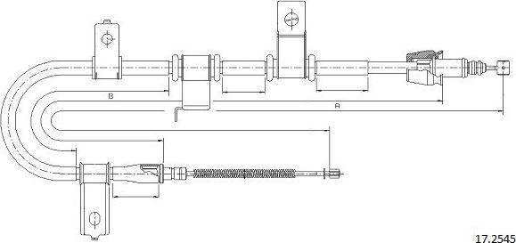 Cabor 17.2545 - Kabel, dayanacaq əyləci furqanavto.az