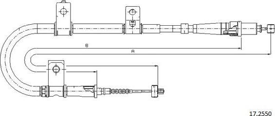 Cabor 17.2550 - Kabel, dayanacaq əyləci furqanavto.az