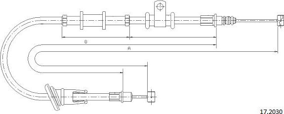 Cabor 17.2030 - Kabel, dayanacaq əyləci furqanavto.az