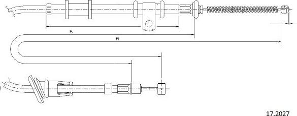 Cabor 17.2027 - Kabel, dayanacaq əyləci furqanavto.az