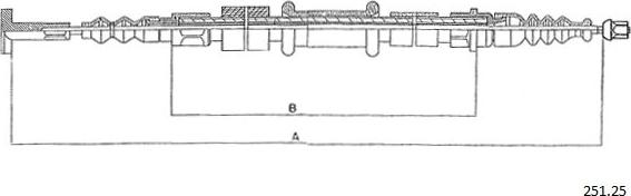 Cabor 251.25 - Kabel, dayanacaq əyləci furqanavto.az