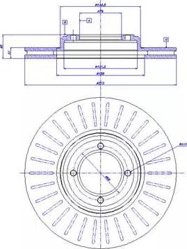 ACDelco AC2158D - Əyləc Diski furqanavto.az