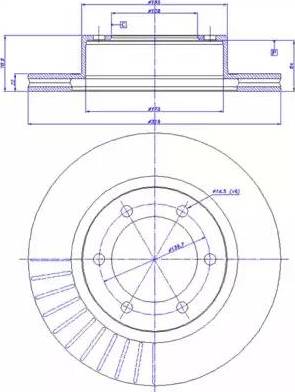 BSF 11537V - Əyləc Diski furqanavto.az