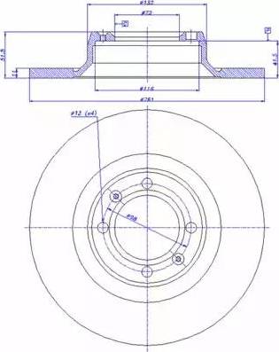 MOPROD MBD1035 - Əyləc Diski furqanavto.az