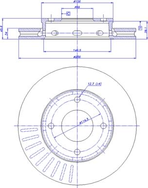 NiBK RN1212 - Əyləc Diski furqanavto.az