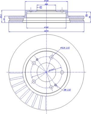 Triscan 232469 - Əyləc Diski furqanavto.az