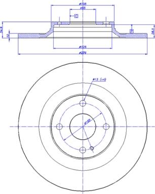 CAR BS6032 - Əyləc Diski furqanavto.az