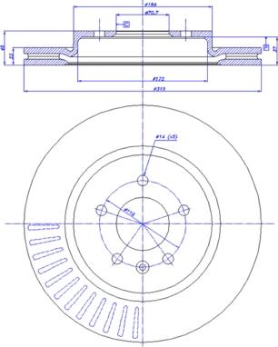 CAR WH21393 - Əyləc Diski furqanavto.az