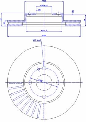 RHIAG 10539240 - Əyləc Diski furqanavto.az