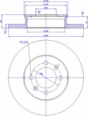 Delphi BG2150 - Əyləc Diski furqanavto.az