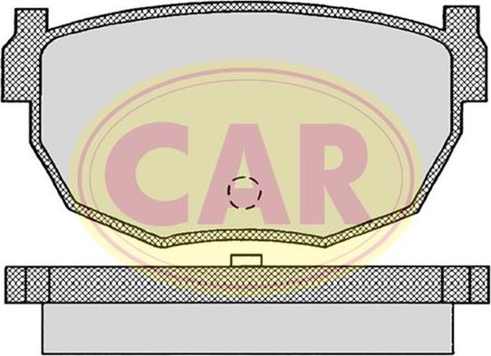 CAR PNT549 - Əyləc altlığı dəsti, əyləc diski furqanavto.az