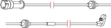 Carrab Brake Parts 8158 - Xəbərdarlıq Kontakt, əyləc padinin aşınması furqanavto.az