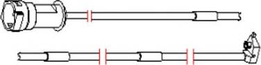 Carrab Brake Parts 8121 - Xəbərdarlıq Kontakt, əyləc padinin aşınması furqanavto.az