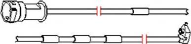 Carrab Brake Parts 8123 - Xəbərdarlıq Kontakt, əyləc padinin aşınması furqanavto.az