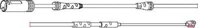 Carrab Brake Parts 8293 - Xəbərdarlıq Kontakt, əyləc padinin aşınması furqanavto.az