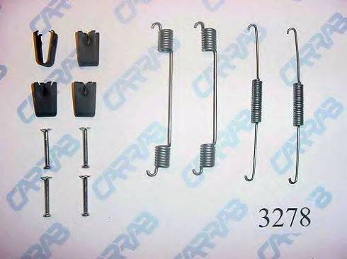 Carrab Brake Parts 3278 - Aksesuar dəsti, əyləc başlıqları furqanavto.az