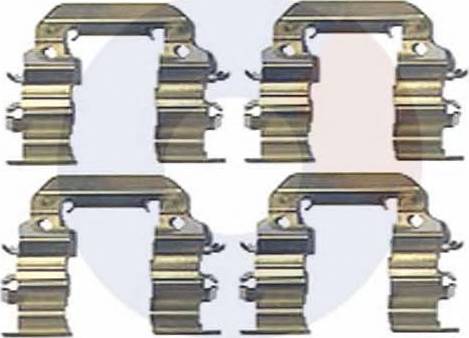 Carrab Brake Parts 2506 - Disk əyləc pedləri üçün aksesuar dəsti furqanavto.az