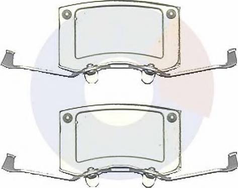 Carrab Brake Parts 2507 - Disk əyləc pedləri üçün aksesuar dəsti furqanavto.az