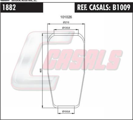 Casals B1009 - Körük, pnevmatik asqı furqanavto.az