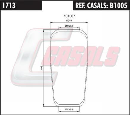 Casals B1005 - Körük, pnevmatik asqı furqanavto.az
