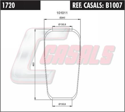 Casals B1007 - Körük, pnevmatik asqı furqanavto.az
