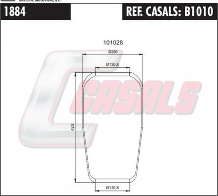 Casals B1010 - Körük, pnevmatik asqı furqanavto.az