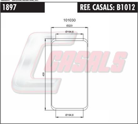 Casals B1012 - Körük, pnevmatik asqı furqanavto.az
