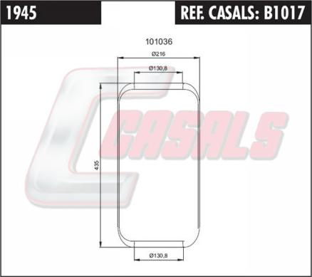 Casals B1017 - Körük, pnevmatik asqı furqanavto.az