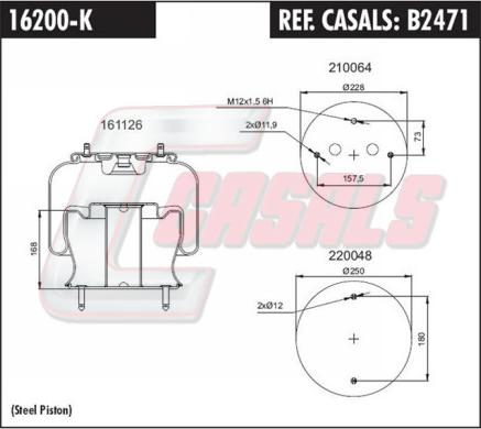 Casals B2471 - Körük, pnevmatik asqı furqanavto.az